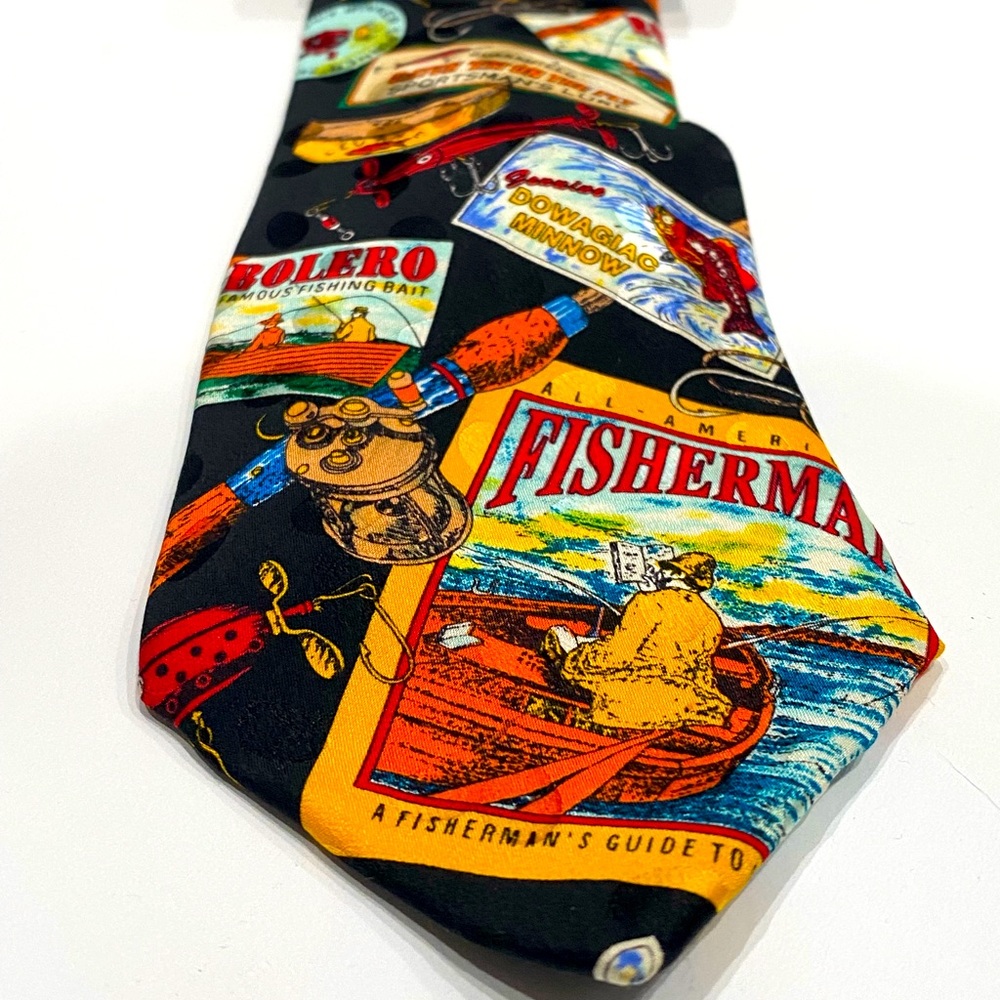 NWOT Fisherman 100% Silk Tie